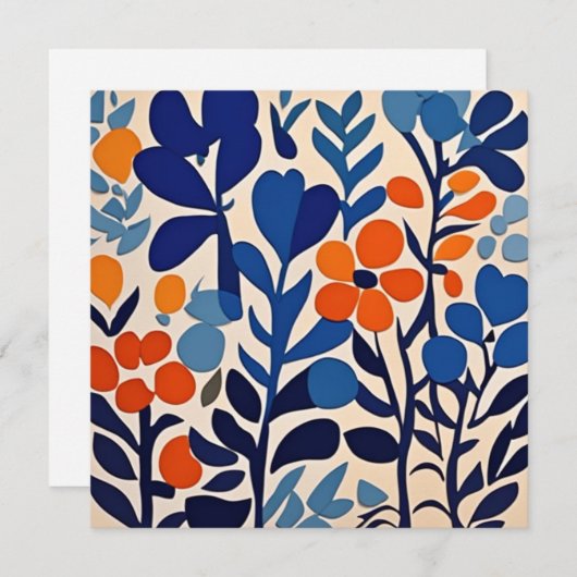 fleurs retro 70's シーズンカード (正面/裏面)