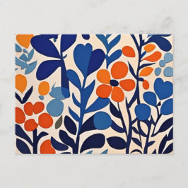 fleurs retro 70's シーズンポストカード