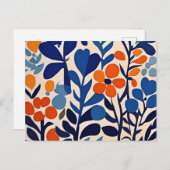 fleurs retro 70's シーズンポストカード (正面/裏面)