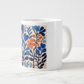 fleurs retro 70's ジャンボコーヒーマグカップ (正面右)