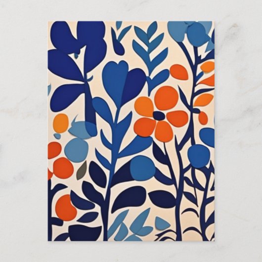 fleurs retro 70's ポストカード (正面)