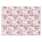 fleurs roses et rouge foncé テーブルクロス (正面(横))