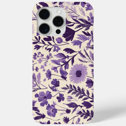 Fleurs sauvages en nuances de violet 💜 Case-Mate iPhoneケース (裏面)