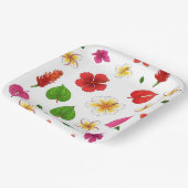 Fleurs tropicales hawaïennes ペーパープレート (傾斜あり)
