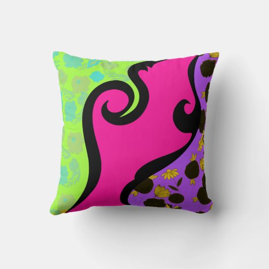 fleurs vertes クッション (裏面)