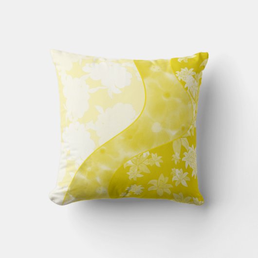 fleurs vertes クッション (正面)