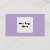 Fleurs Violettes avec logo personnalisé 名刺 (裏面)