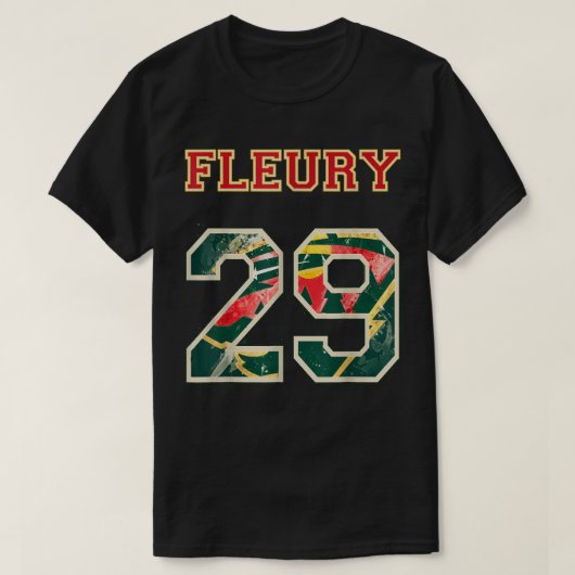 FLEURY 29ワイルドゴアリーフラワーミネソタプロ氷ホック Tシャツ (デザイン正面)