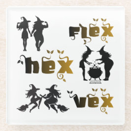 Flex. Hex. Vex. ボディポジティブで多様な魔女たち ガラスコースター