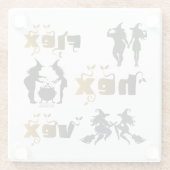 Flex. Hex. Vex. ボディポジティブで多様な魔女たち ガラスコースター (裏面)