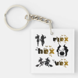 Flex. Hex. Vex. ボディポジティブで多様な魔女たち キーホルダー