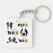 Flex. Hex. Vex. ボディポジティブで多様な魔女たち キーホルダー (裏面)