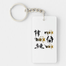 Flex. Hex. Vex. ボディポジティブで多様な魔女たち キーホルダー