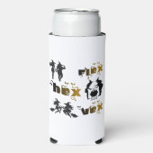 Flex. Hex. Vex. ボディポジティブで多様な魔女たち スリム缶クーラー (Seltzer正面)