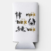 Flex. Hex. Vex. ボディポジティブで多様な魔女たち スリム缶クーラー (裏面)