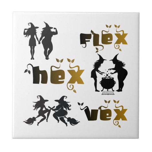Flex. Hex. Vex. ボディポジティブで多様な魔女たち タイル (正面)