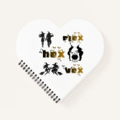 Flex. Hex. Vex. ボディポジティブで多様な魔女たち ノートブック (正面)
