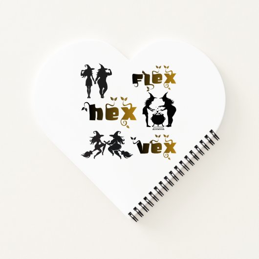 Flex. Hex. Vex. ボディポジティブで多様な魔女たち ノートブック (裏面)