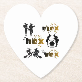 Flex. Hex. Vex. ボディポジティブで多様な魔女たち ペーパーコースター