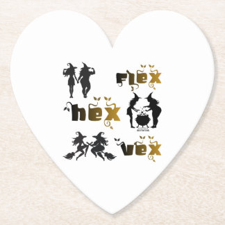 Flex. Hex. Vex. ボディポジティブで多様な魔女たち ペーパーコースター