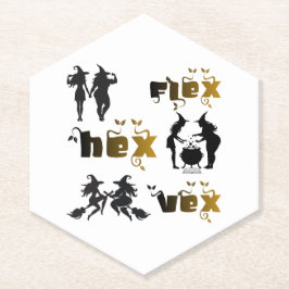 Flex. Hex. Vex. ボディポジティブで多様な魔女たち ペーパーコースター