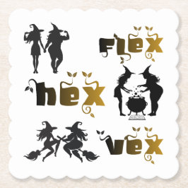 Flex. Hex. Vex. ボディポジティブで多様な魔女たち ペーパーコースター