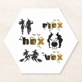 Flex. Hex. Vex. ボディポジティブで多様な魔女たち ペーパーコースター