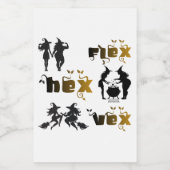 Flex. Hex. Vex. ボディポジティブで多様な魔女たち ワインラベル (シングルラベル)
