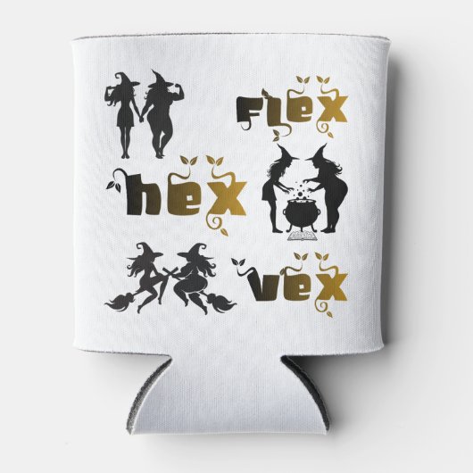 Flex. Hex. Vex. ボディポジティブで多様な魔女たち 缶クーラー (正面)