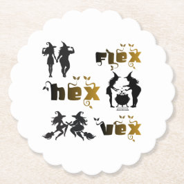 Flex. Hex. Vex. ボディポジティブで多様性のある魔女たち ペーパーコースター