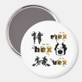 Flex. Hex. Vex. ボディポジティブで多様性豊かな魔女たち マグネット (正面/裏面)