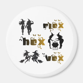 Flex. Hex. Vex. ボディポジティブで多様性豊かな魔女たち マグネット