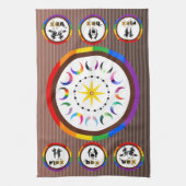 Flex. Hex. Vex. LGBTQIA+ Altar Ritual Prayer Cloth キッチンタオル (縦)
