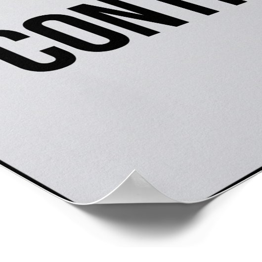 Flex Is Temporary Control Is Permanent Quote ポスター (角)