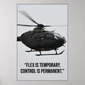 Flex Is Temporary Control Is Permanent Quote ポスター (正面)