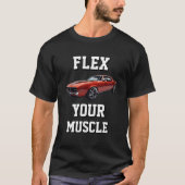 FLEX YOUR MUSCLEグラフィックデザインノベルティ Tシャツ (正面)