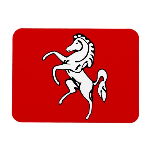 Flexible photo magnet with flag of Kent County マグネット (横)