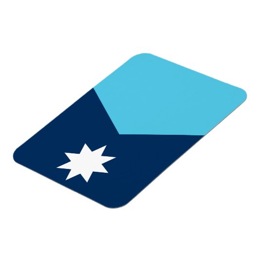 Flexible photo magnet with flag of Minnesota, USA マグネット (左側)