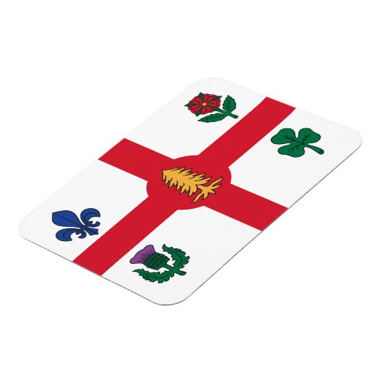 Flexible photo magnet with flag of Montreal マグネット (左側)