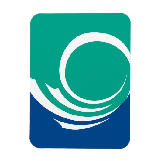 Flexible photo magnet with flag of Ottawa, Canada マグネット (縦)