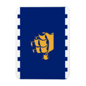 Flexible photo magnet with flag of Quebec City マグネット (縦)