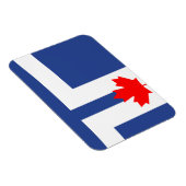 Flexible photo magnet with flag of Toronto, Canada マグネット (右側)