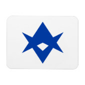 Flexible photo magnet with flag of Toyota City マグネット (横)