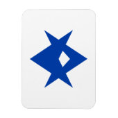 Flexible photo magnet with flag of Toyota City マグネット (縦)