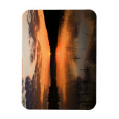 Flexibler Magnet Sonnenuntergang am Igelsbachsee マグネット (縦)