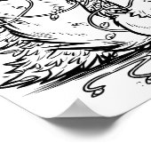 Flicker the Fox Christmas Pickle Coloring Page ポスター (角)