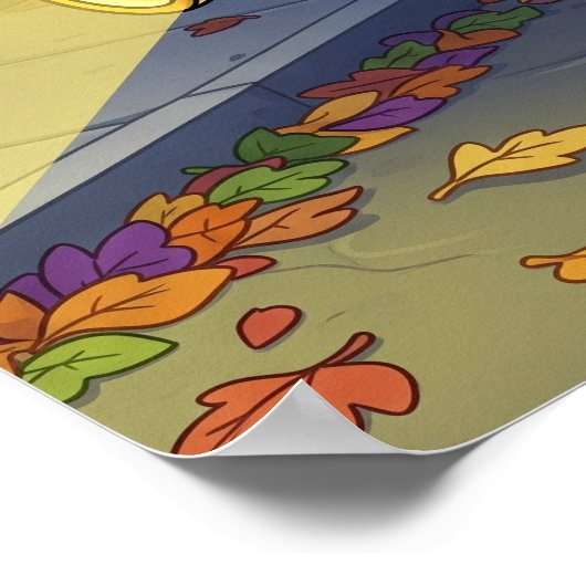 Flicker the Fox - Halloween Ghost ポスター (角)