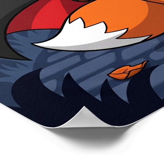 Flicker the Fox - Halloween Vampire ポスター (角)