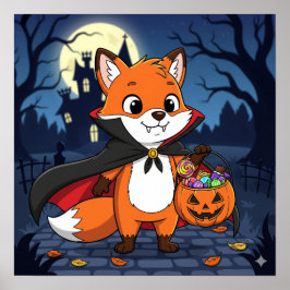 Flicker the Fox - Halloween Vampire ポスター