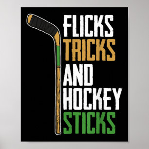 Flicks Tricks And Hockey Sticks - 芝生ホッケー ポスター